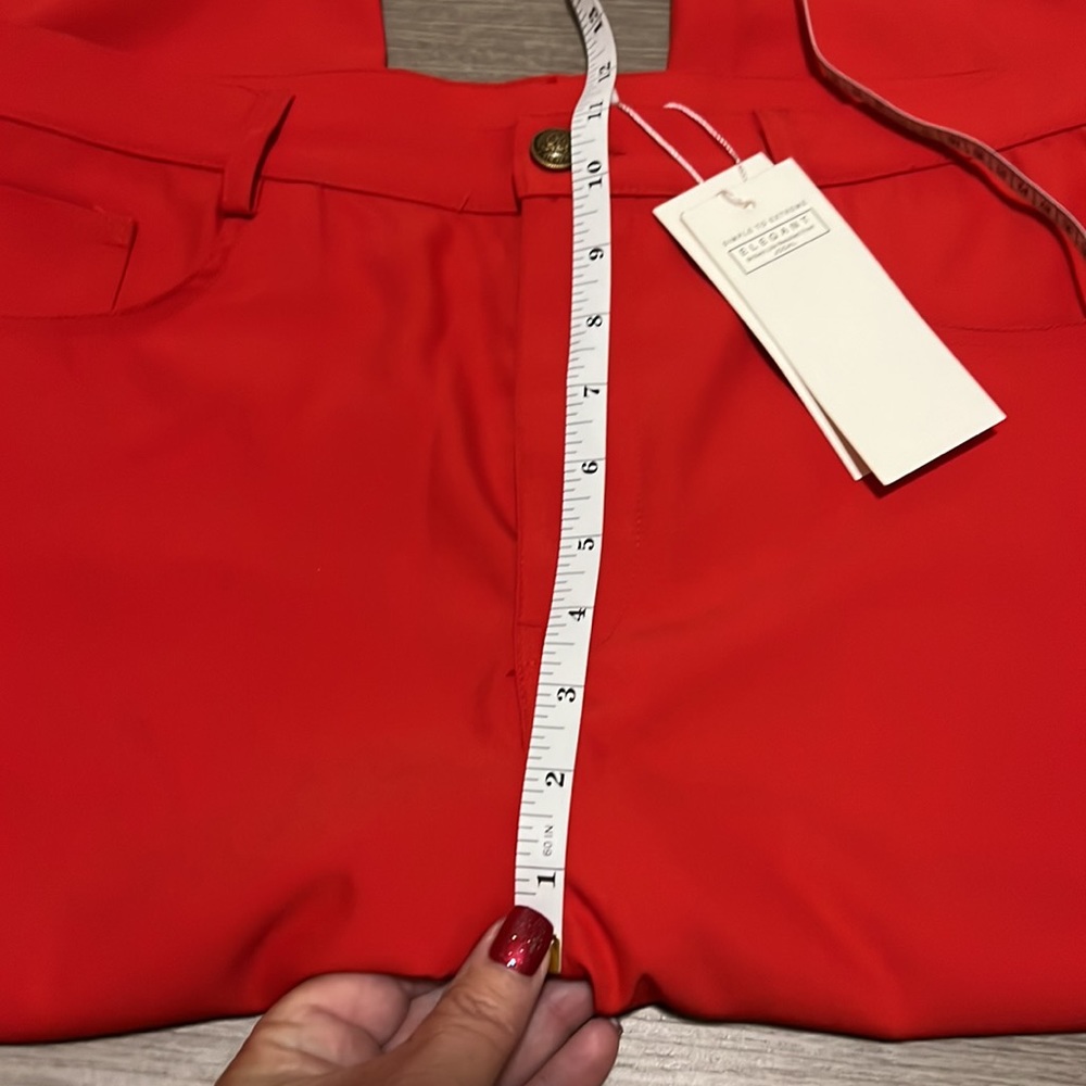 Red flare pants - Picture 4 of 8